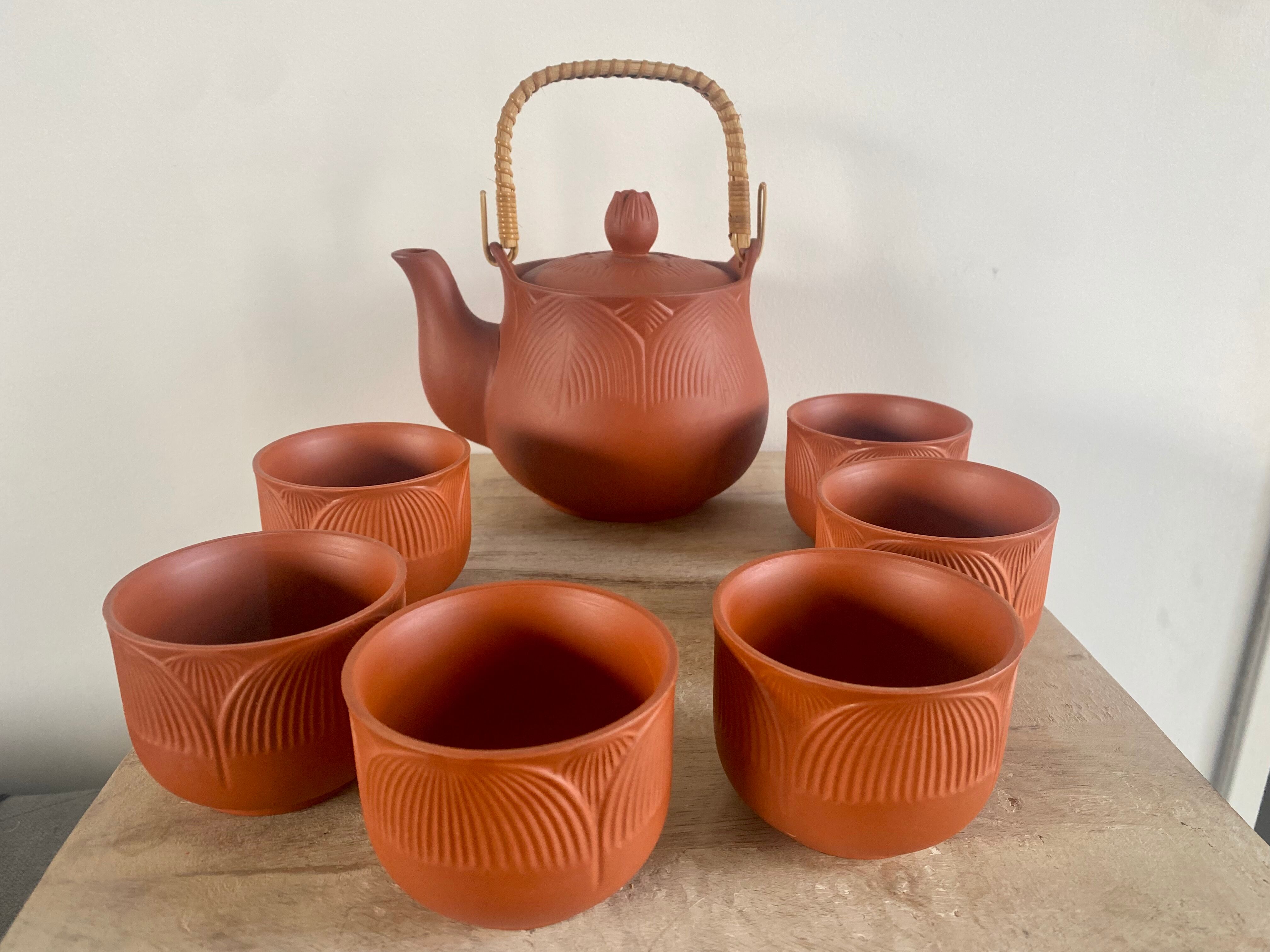 Terracotta tea set