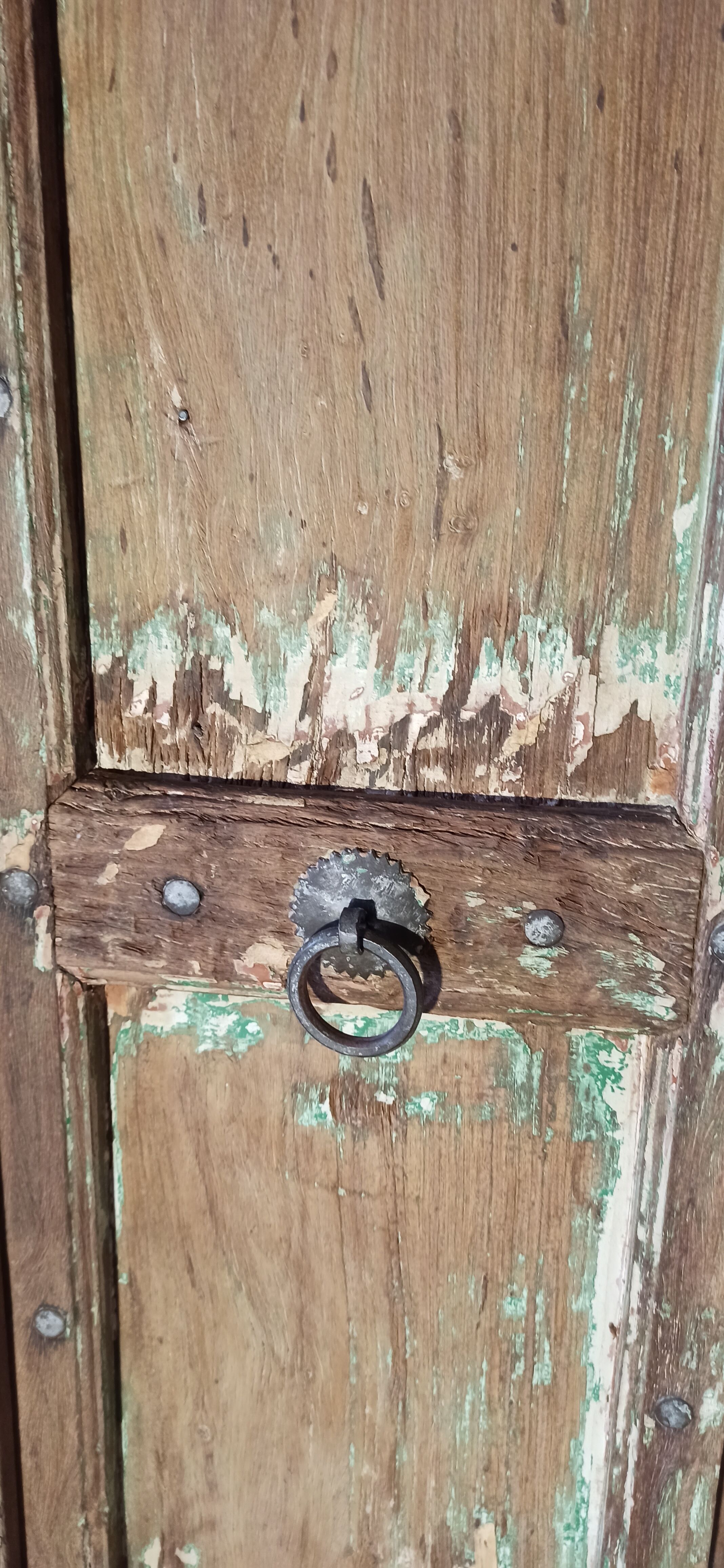 Old wooden door