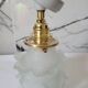 Glass and porcelain flower wall lamp