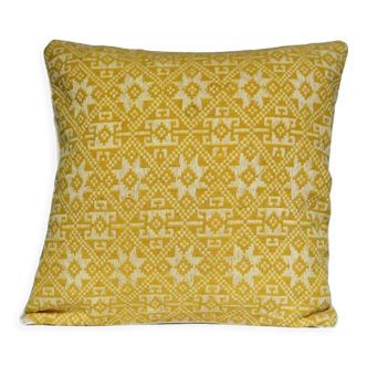 Yellow Dokmai cushion 40x40cm