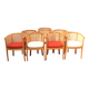Suite de 8 fauteuils cabriolet