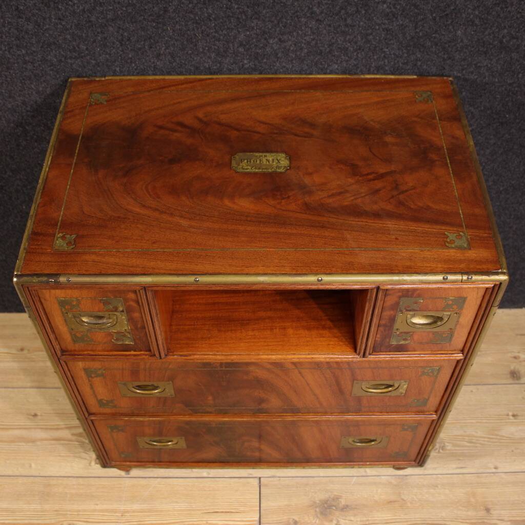 20th century English naval chest of drawers