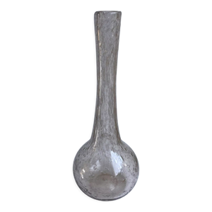 Vase en verre bullé - transparent