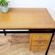 Bureau en bois et métal