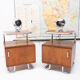 Pair of functionalist chromed night stands by Kovona, 1950’s, Czechoslovakia