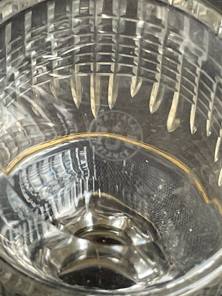 Bottle baccarat art deco