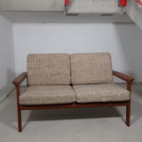 Two-seater sofa in massive teak 60s edition Dyrlund