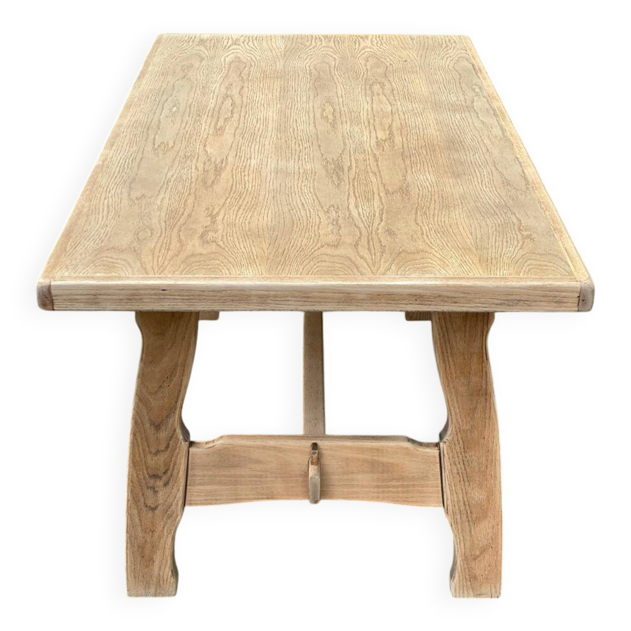 Monastery dining table stripped in oak 170cm 1950s