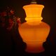 Suspension globe vintage XL en opaline orange