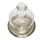 Art Nouveau bowl with crystal cake cover, Germany, 1920s, set of 2