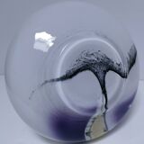 Vase verre richartz verre d'art années 80