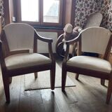 Pair of children's armchairs - Île de France liner