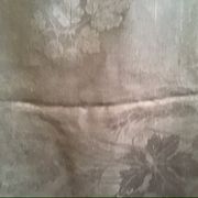 Nappe ancienne damassée gris taupe 200cm x 260cm