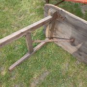 Table + 2 brewery benches - former brewery l.f. haag ingwiller - prey