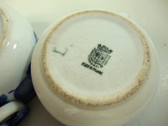 Set of 4 small old cups by St Amand.