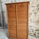 Antique filing cabinet with curtains – 1920s/30s – Beech