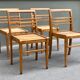 Set of four chairs by René Gabriel