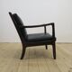 Scandinavian armchair in teak and leather, 1960s