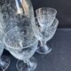 Port wine service – Blown, engraved and cut crystal – Art Deco