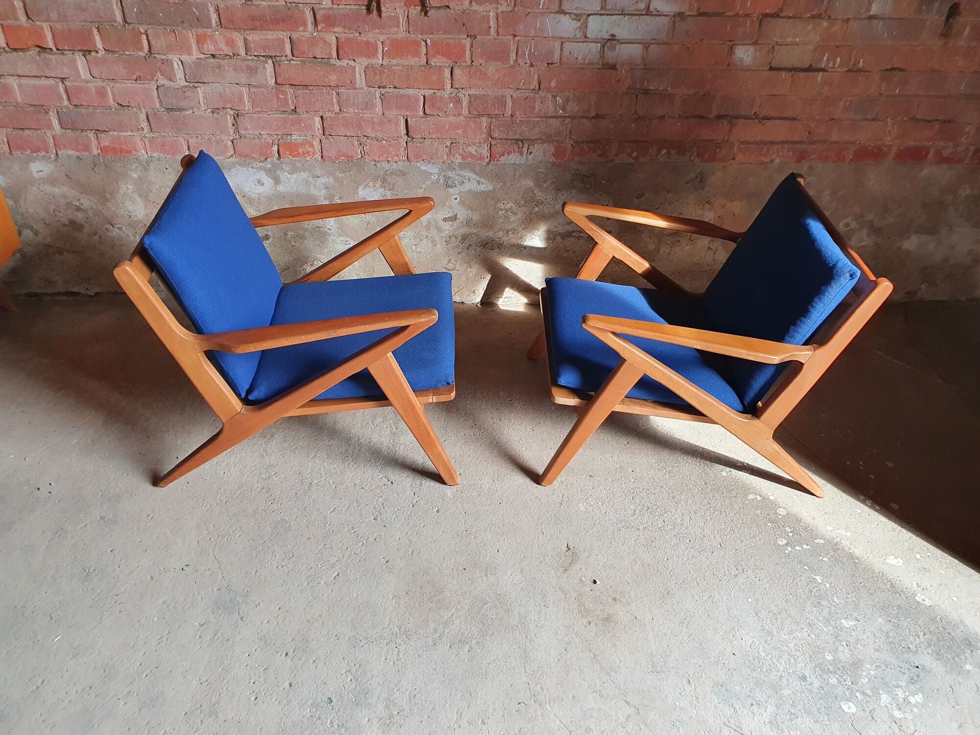 Pair of Danish armchairs Z by Poul Jensen for Selig 1960