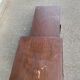 Asian-inspired staircase furniture in solid teak from the 1980s.