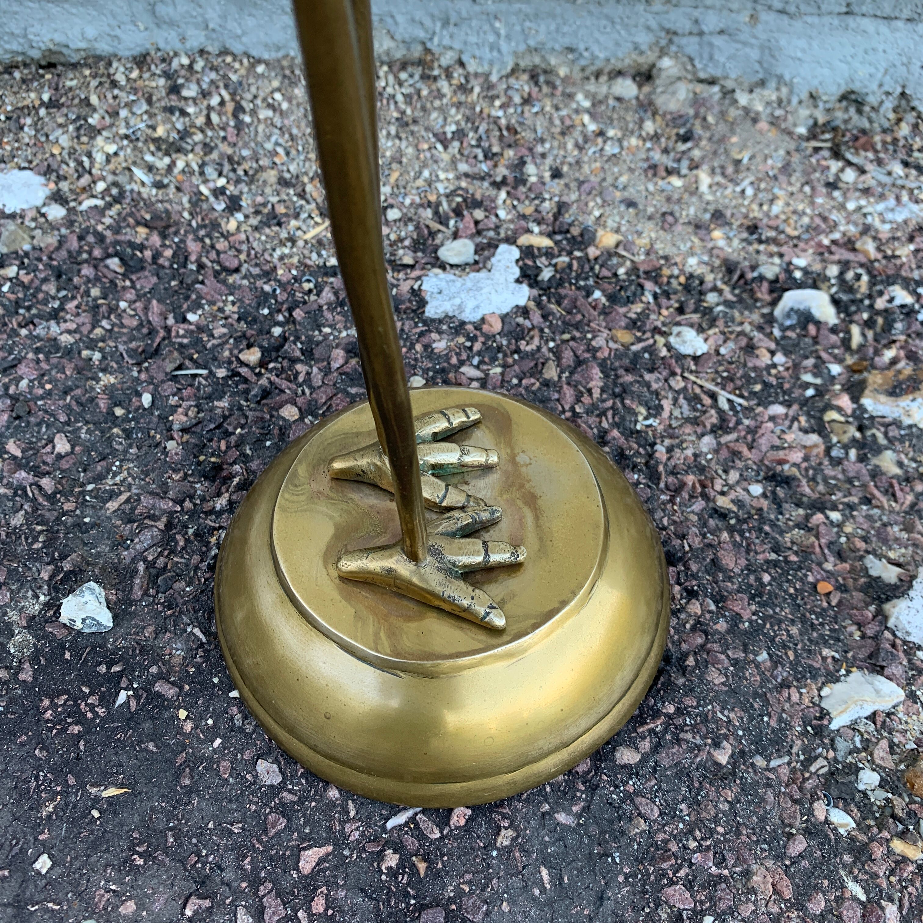 Brass bird heron 69 cm