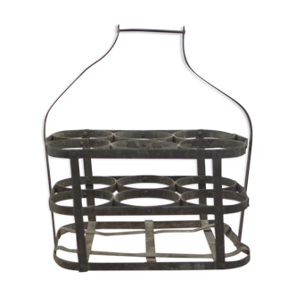 Old metal bottle holder
