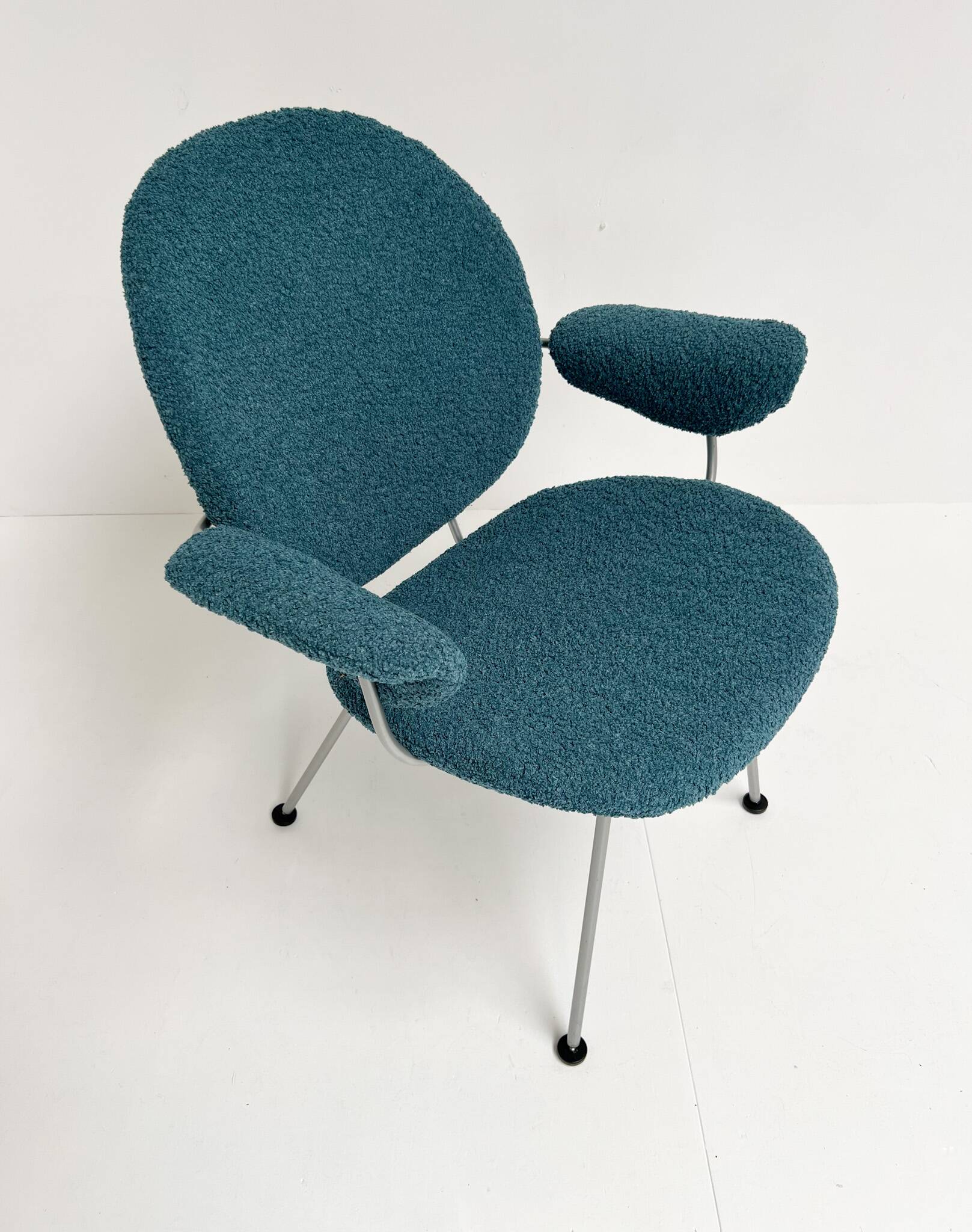 Reupholstered Trienale armchair by Willem Gispen for Kembo Rhenen