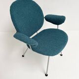 Reupholstered Trienale armchair by Willem Gispen for Kembo Rhenen
