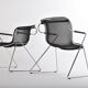 Suite de 6 chaises Peneloppe , Charles Pollock pour Castelli