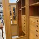 Wardrobe in solid oak