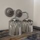 Pair of vintage chrome wall lights