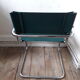 60/70s leather and chrome cantilever chair