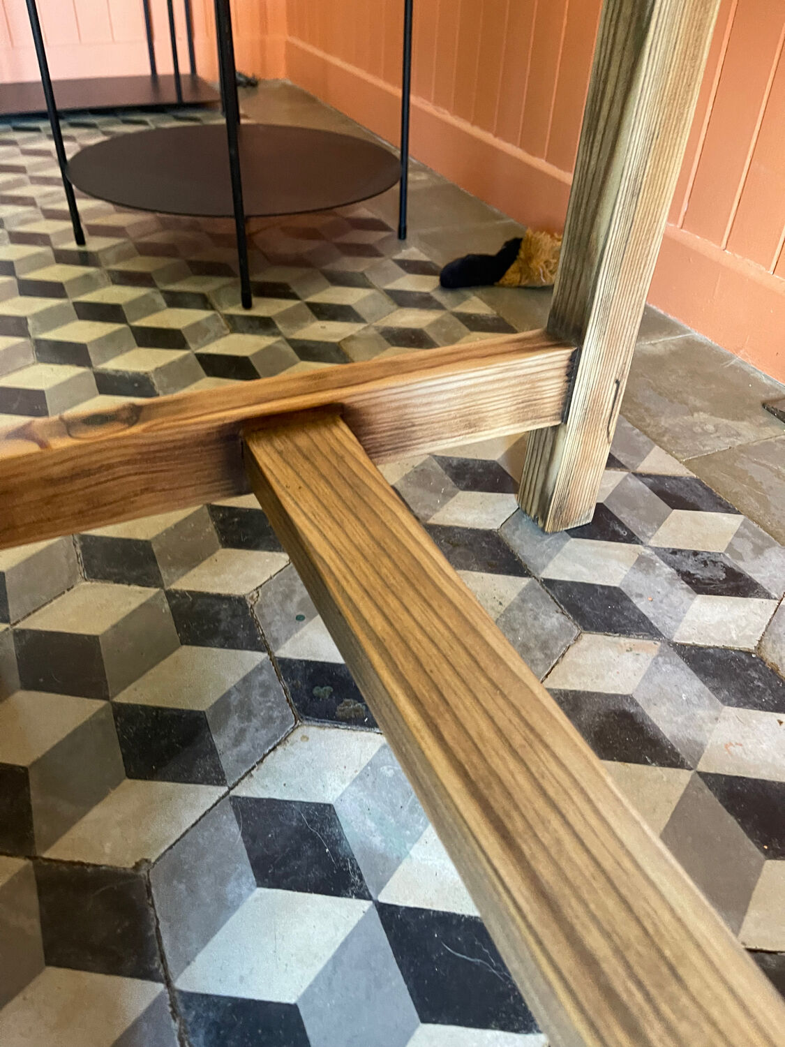 Renovated farmhouse table