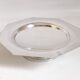 Compotier octagonal shape silver metal 1930s Diameter 33.5 cm