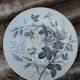 3 mismatched antique flat plates in ironstone