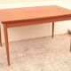 Scandinavian teak table with elongations
