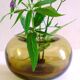 Blown glass ball vase by Claude Morin, Dieulefit France 1979