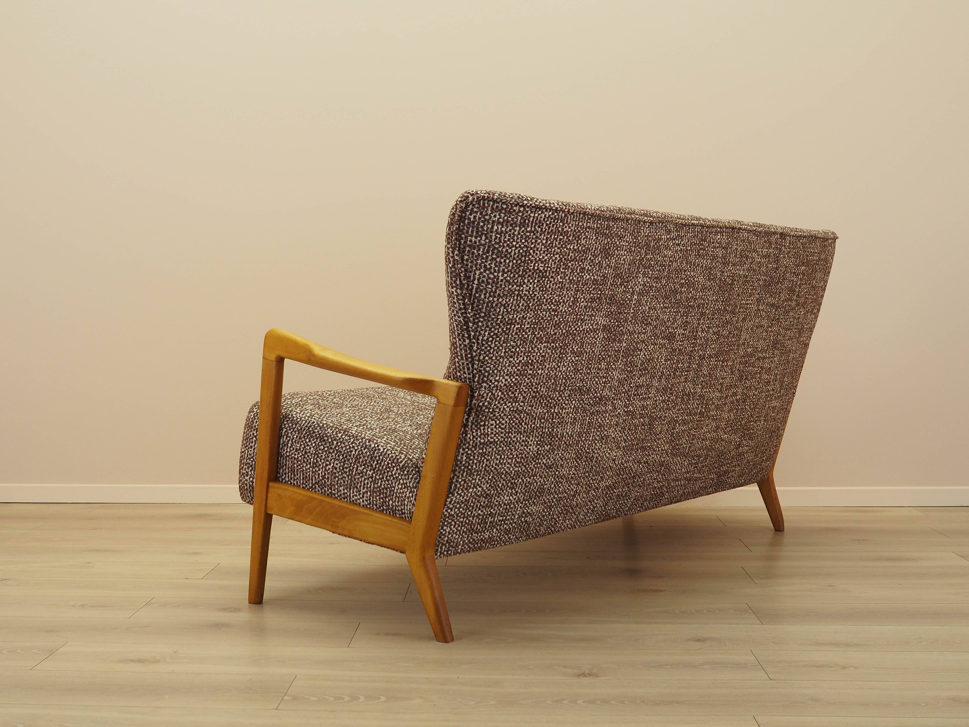 Beech sofa, Danish design, 1960s, manufacturer: Fritz Hansen