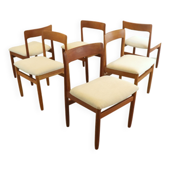 Set of 6 A. Younger designer dining chairs 'Egerton'