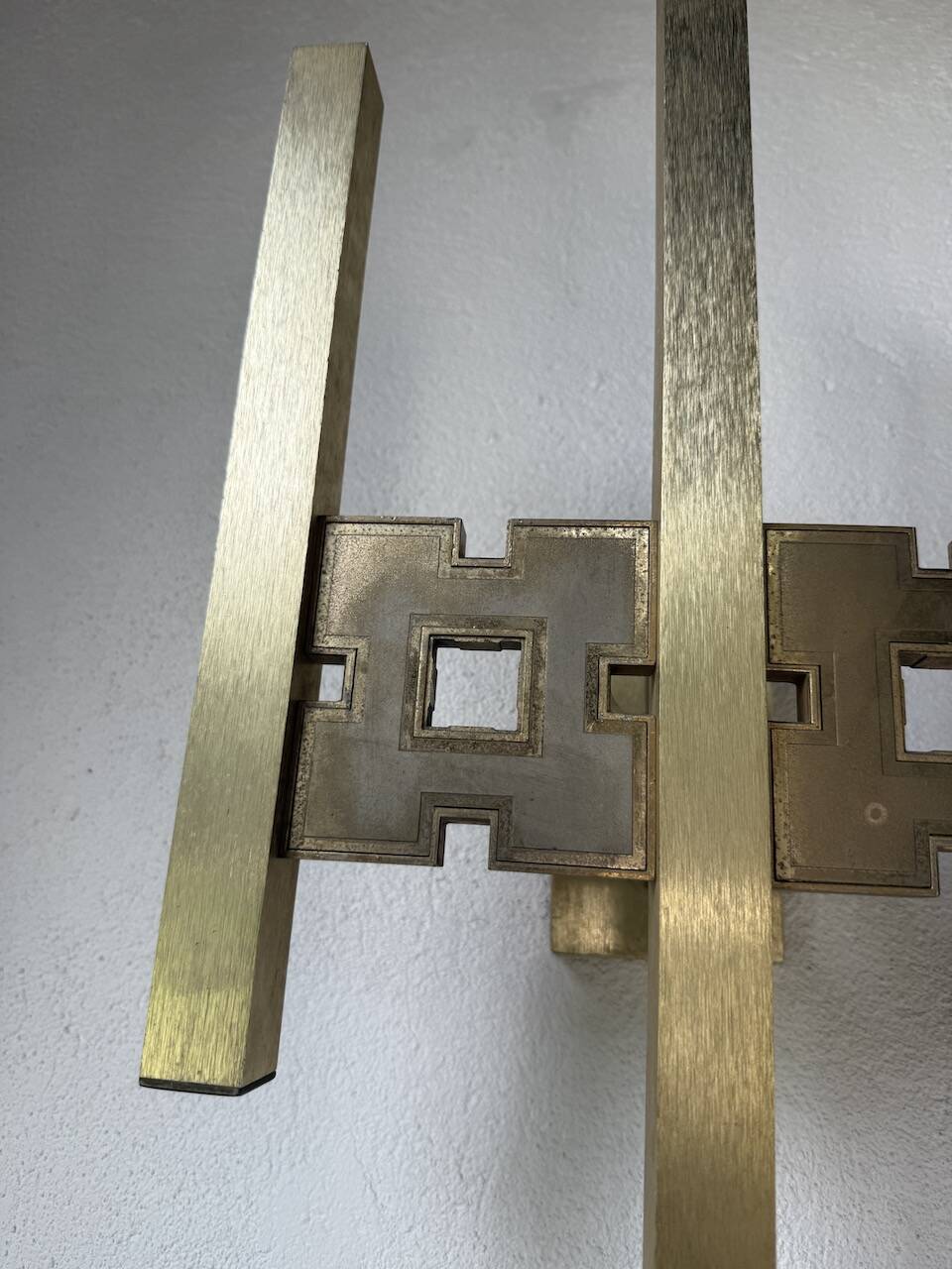 Pair of Regency brass wall lights in Italy