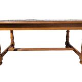Solid wood farm table with extensions
