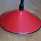 Rolly red enameled canvas pendant light 42 cm