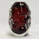 Pair of glass vases by Aseda, Sweden