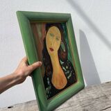 Portrait of a woman in oil