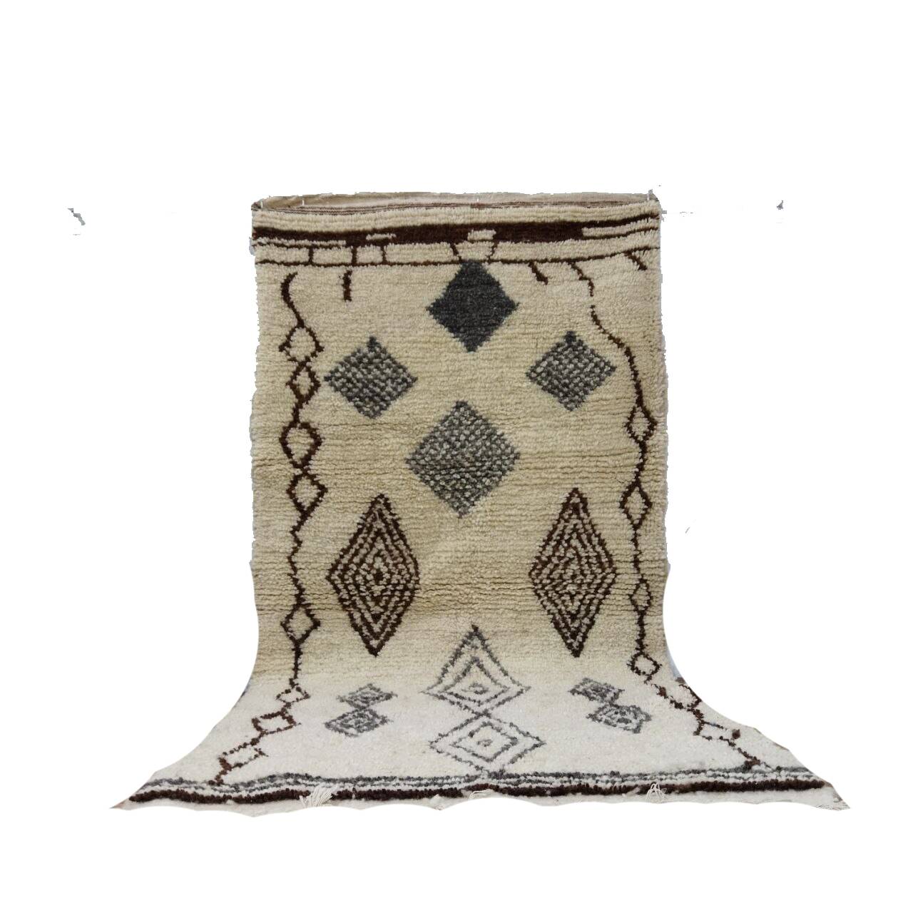 Handcrafted moroccan berber rug 172 x 87 cm