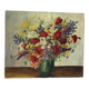 Still life with poppies, oil on canvas signed