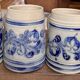 Lot of 4 Alsatian stoneware mugs signed Rémy Belsdorf.