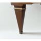 Satin wood sideboard, brass fittings — Mid-Century
