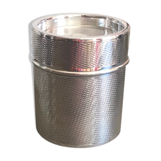 Cigarette box silver metal